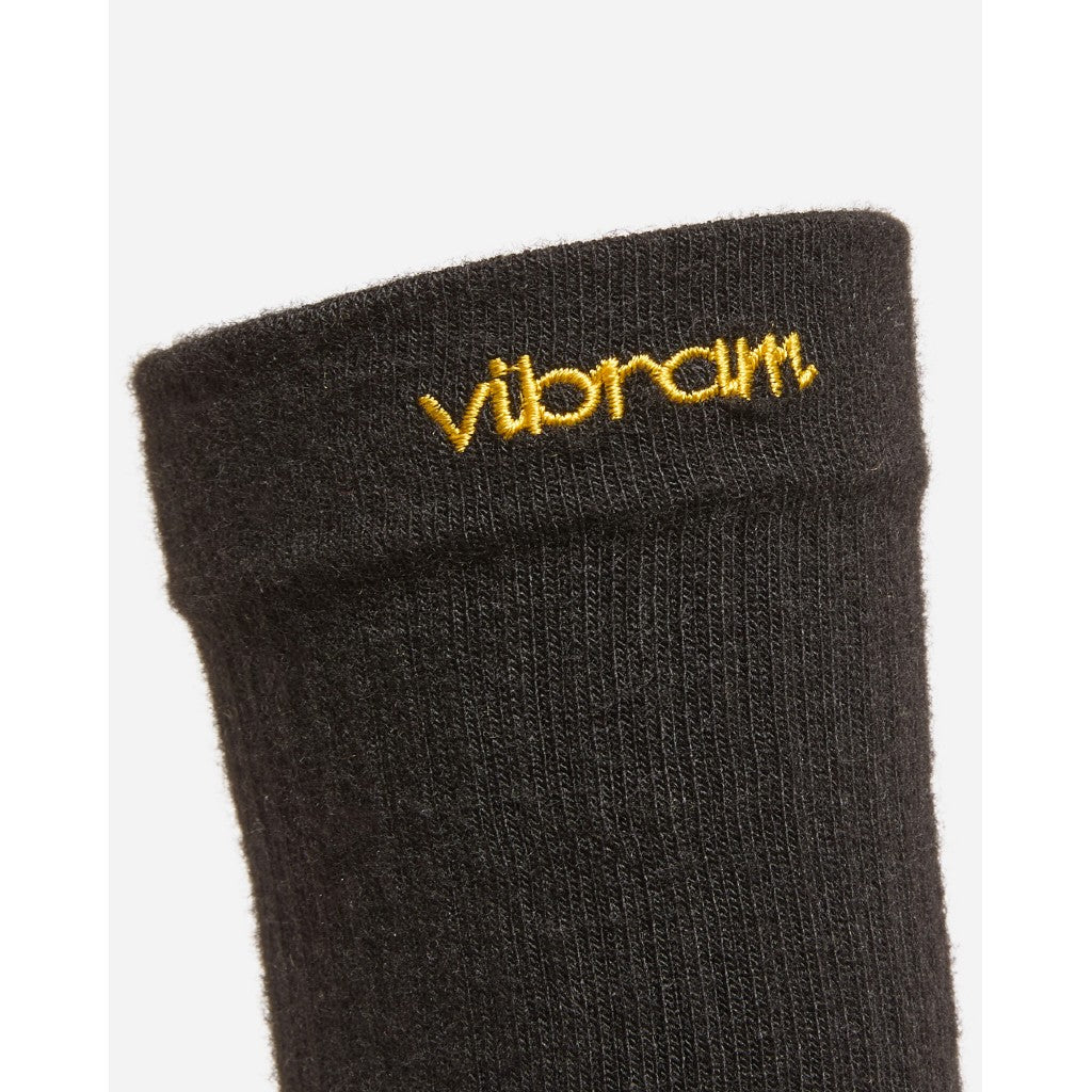 Black sock cuff with &