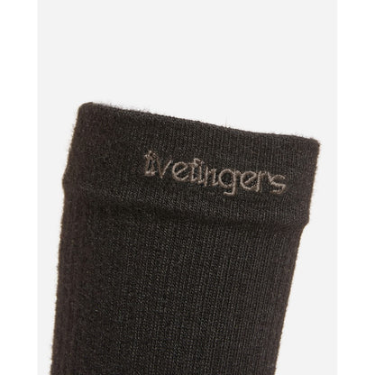 Black sock cuff with &